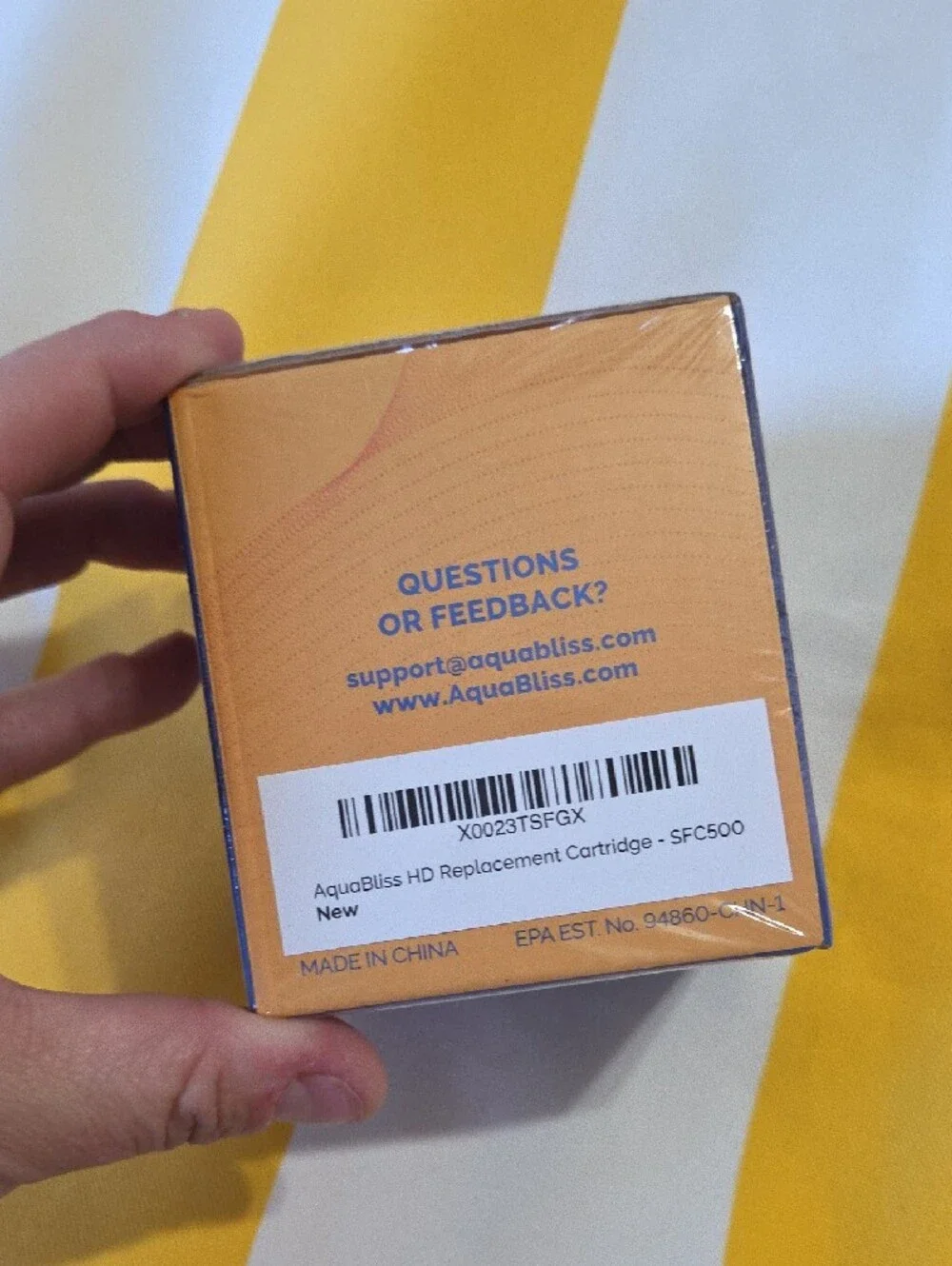 AquaBliss HD Replacement Cartridge SFC500 - Orange & White Box
